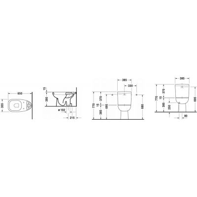 Duravit D-Code 21110100002 miska kompakt wc