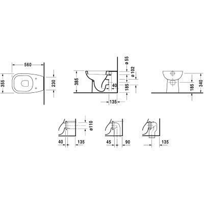 Duravit D-Code 21150900002 miska wc stojąca