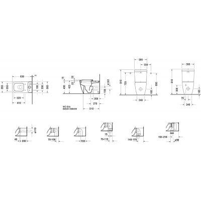 Duravit Happy D.2 21340900001 miska kompakt wc