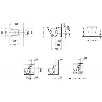 Duravit DuraStyle 21500900001 miska wc stojąca