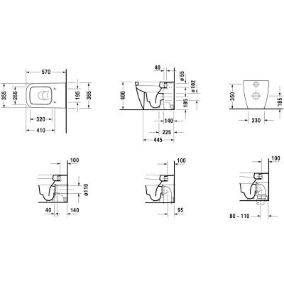 Duravit Happy D.2 21590900001 miska wc stojąca