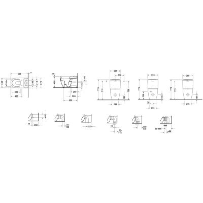 Duravit ME by Starck 2170090000 miska kompakt wc