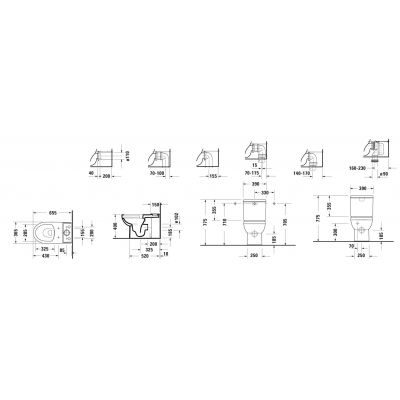 Duravit No. 1 21830920002 miska kompakt wc