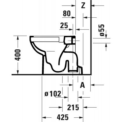 Duravit No. 1 21840120002 miska wc