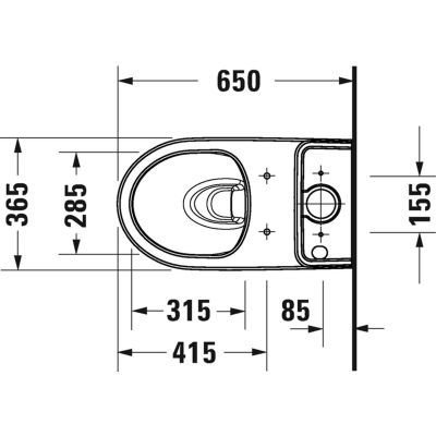 Duravit No. 1 25120920002 miska kompakt wc
