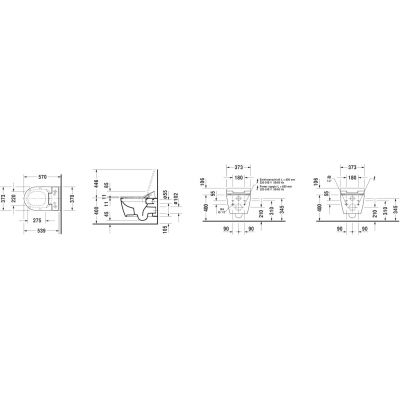 Duravit ME by Starck 2529590000 miska wc wisząca