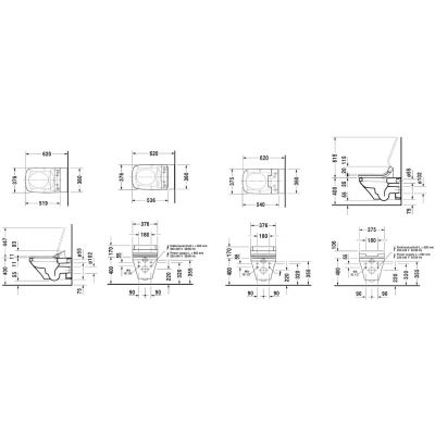 Duravit DuraStyle 2537590000 miska wc wisząca