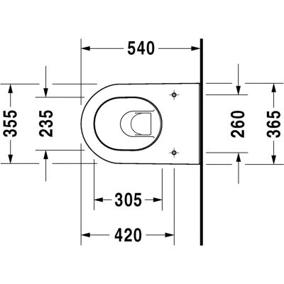 Duravit Darling New 2545092000 miska wc wisząca