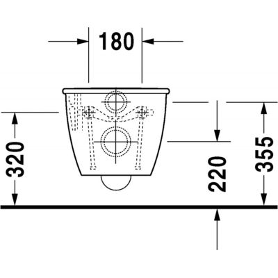 Duravit Darling New 2545092000 miska wc wisząca