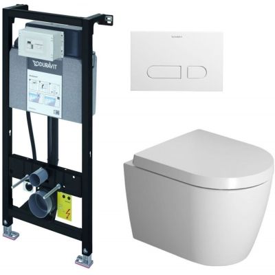 Zestaw Duravit ME by Starck 0020190000 + Duravit ME by Starck 2530092000 + Duravit DuraSystem WD5001011000 + Duravit DuraSystem WD1011000000