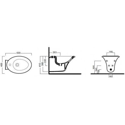 Hatria Sculture Y0BF01 bidet wiszący