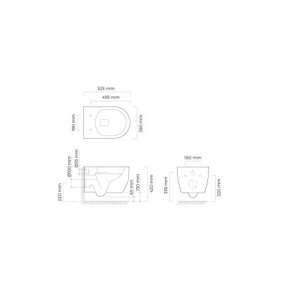 Ksuro 01 22000000 miska wc wisząca