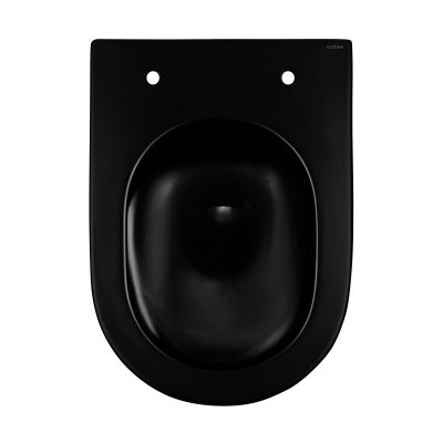Oltens Hamnes 42521300 miska wc wisząca bez kołnierza ze spłukiwaniem wirowym czarny mat