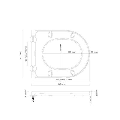 Oltens Holsted 45112000 deska sedesowa wolnoopadająca biała