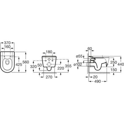 Zestaw Roca A346527S00, A80152200B, A890063000, A890070020, A890195000