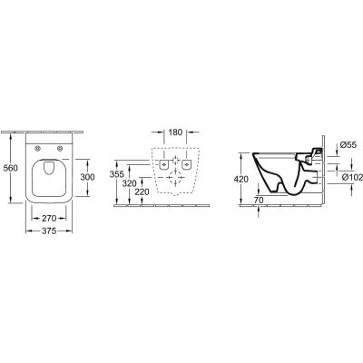 Villeroy & Boch Finion 4664R0R1 miska wc