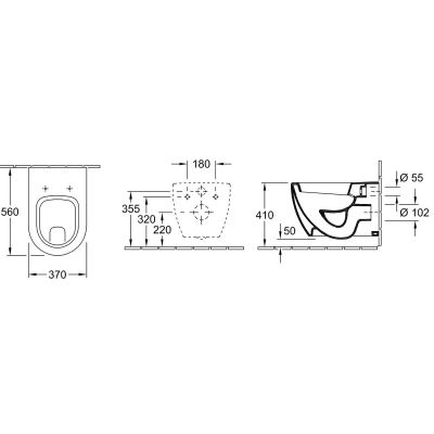 Villeroy & Boch Subway 66031001 miska wc wisząca
