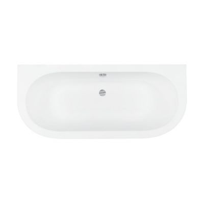 Besco Volya #WKV150WS wanna przyścienna 150x75 cm owalna biała