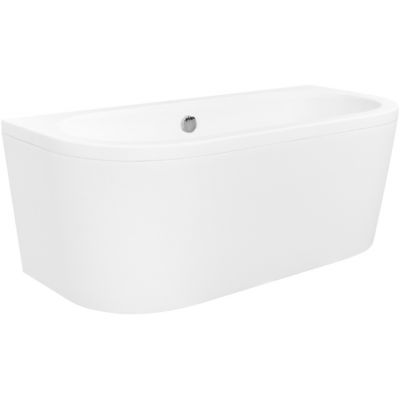 Besco Volya #WKV150WS wanna przyścienna 150x75 cm owalna biała