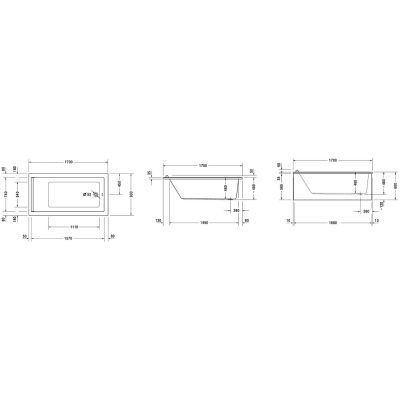 Duravit Starck 700337000000000 wanna prostokątna 170x90 cm