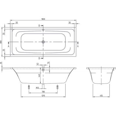 Villeroy & Boch Avento UBA180AVN2V01 wanna prostokątna 180x80 cm