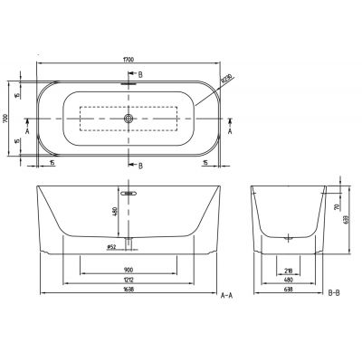 Villeroy & Boch Finion UBQ177FIN7A100V201 wanna wolnostojąca 170x70 cm