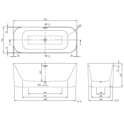 Villeroy & Boch Finion UBQ177FIN7A100V401 wanna wolnostojąca 170x70 cm