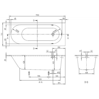 Villeroy & Boch Oberon UBQ177OBE2VRW wanna prostokątna 170x70 cm