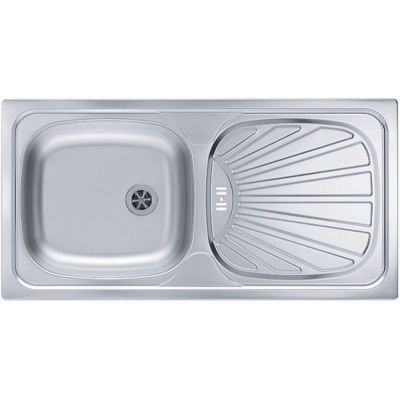 Alveus Basic 1008844 zlewozmywak stalowy 86x43.5 cm