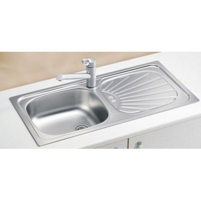 Alveus Basic 1008993 zlewozmywak stalowy 86x43.5 cm