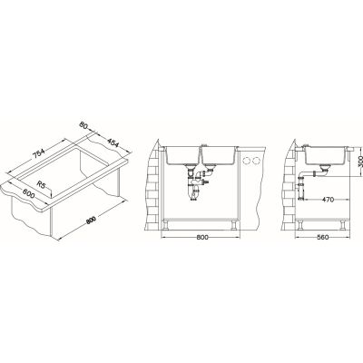 Alveus Rock 1219055 zlewozmywak granitowy 78x48 cm beżowy