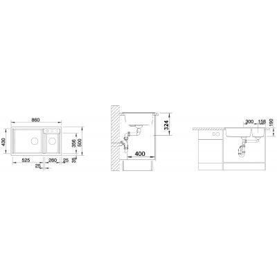 Blanco Metra 9 513269 zlewozmywak granitowy 86x50 cm