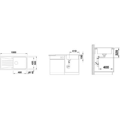 Blanco Sona XL 6 S 519690 zlewozmywak granitowy 100x50 cm