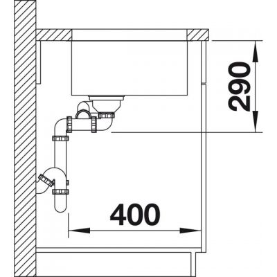 Blanco Andano 340/180-U 522977 zlewozmywak stalowy 58.5x44 cm