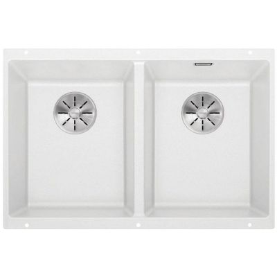 Blanco Subline 350/350-U 523578 zlewozmywak granitowy 70.5x40 cm biały