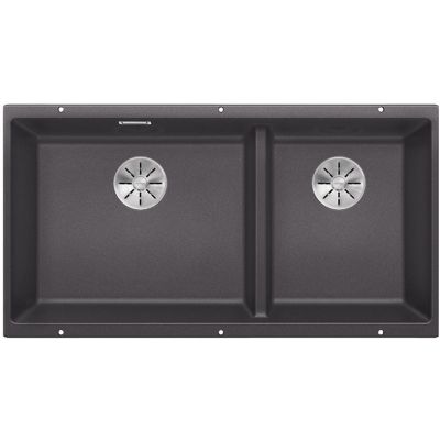 Blanco Subline 480/320-U 523585 zlewozmywak granitowy 82.5x40 cm szary/grafitowy/onyx