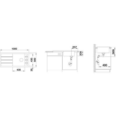 Blanco Faraon XL 6 S 524812 zlewozmywak granitowy 100x50 cm