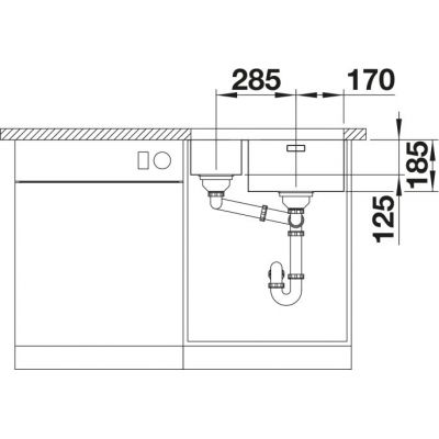 Blanco Solis 526129 zlewozmywak stalowy 58x44 cm stal