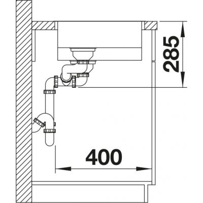 Blanco Solis 526131 zlewozmywak stalowy 58x44 cm