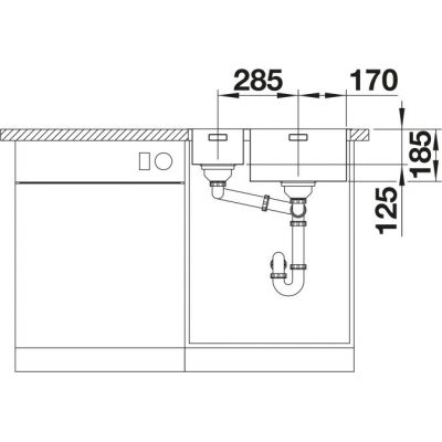 Blanco Solis 526131 zlewozmywak stalowy 58x44 cm
