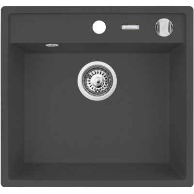 Pyramis Camea 070058201 zlewozmywak granitowy 53x50 cm czarny