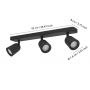 Eglo Camaldoli 901954 lampa podsufitowa 3x10 W czarna zdj.2