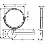 Axor Universal Circular 42849340 lusterko kosmetyczne 19.5x25.7 cm zdj.2