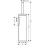 Axor Universal Circular 42855310 szczotka toaletowa stojąca złota zdj.2