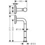 Axor Universal Circular 42856800 uchwyt na papier toaletowy stal zdj.2