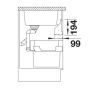 Blanco Orga Shelf 527458 pojemnik do przechowywania 56.8x9.9x19.4 cm stal zdj.2