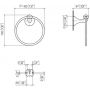Dornbracht Madison 8320036100 wieszak na ręcznik chrom zdj.2