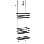 Hyggli Inox 50115 półka prysznicowa 25 cm czarna zdj.1