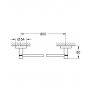 Grohe Essentials 40386DL1 wieszak na ręcznik zdj.2