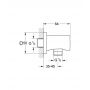 Grohe Rainshower 26659AL0 przyłącze kątowe brushed hard graphite zdj.2